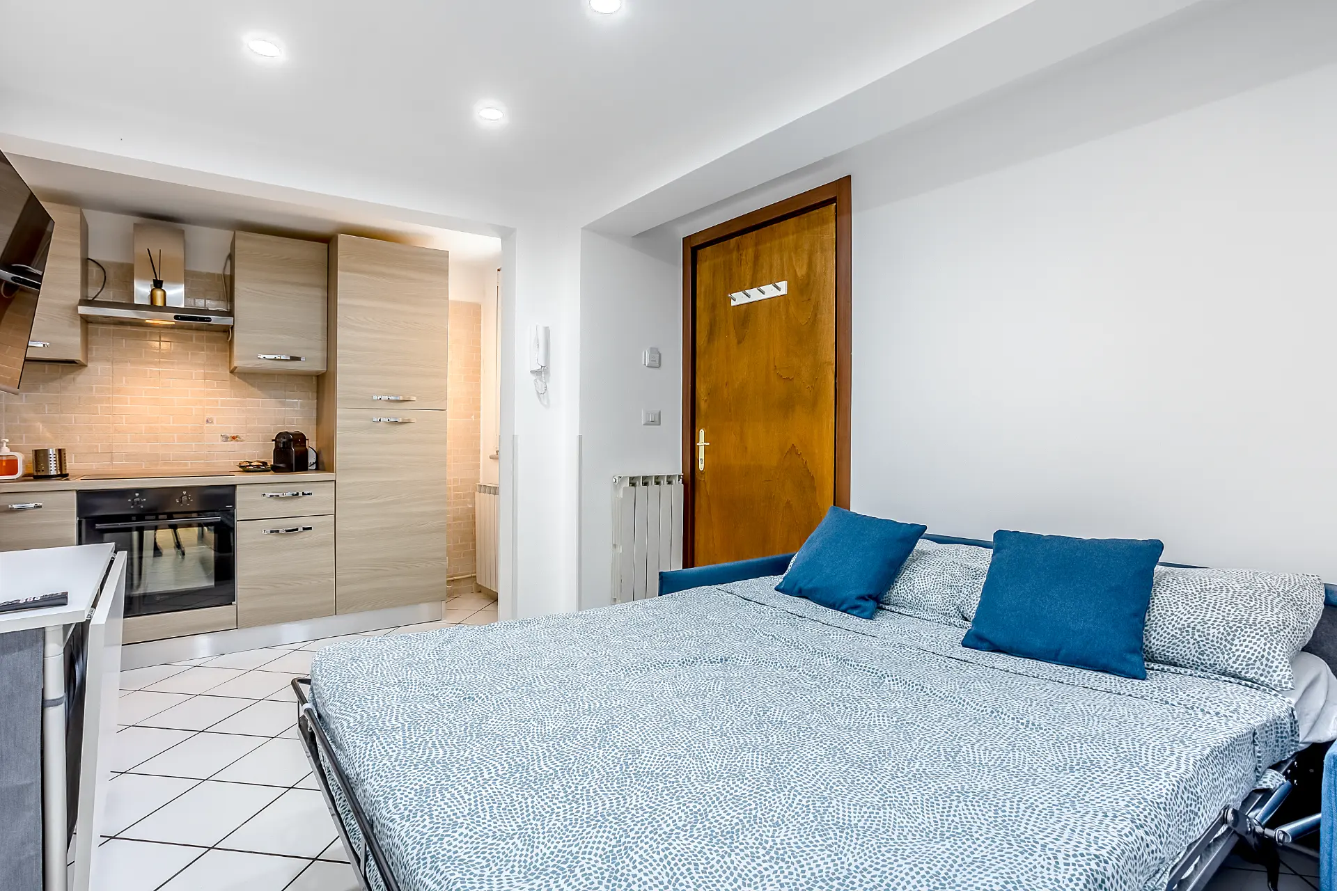 Divano letto aperto alla francese